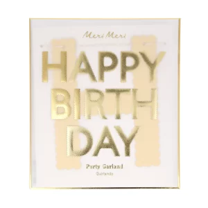 Guirnalda Feliz Cumpleaños Dorada