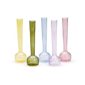 Jarrón de Vidrio Soplado Surtido en 5 colores