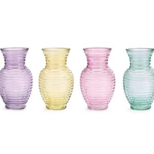 Jarrón Acanalado 4 Colores