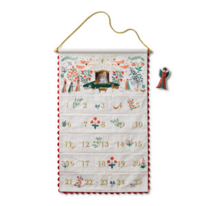 Calendario de Adviento Colgante Bordado