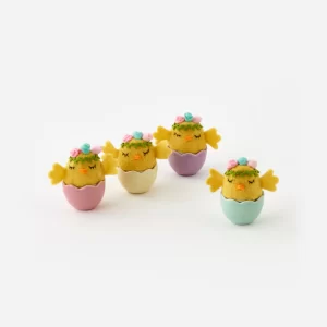 Cuenco de Caramelos con Tapa de Huevo Roto 4 Colores