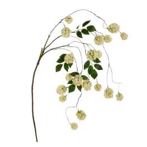 Flor Mini Hortensia Verde Rama