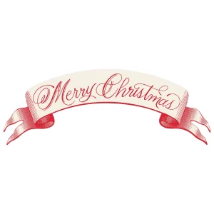 Banner Rojo Feliz Navidad