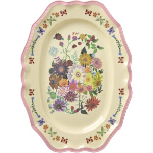 Melamina Plato Vintage Rosa