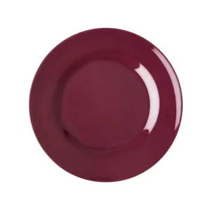 Melamina Plato Postre Redondo Granate