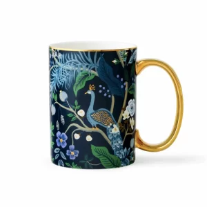 Taza de Porcelana Pavo Real