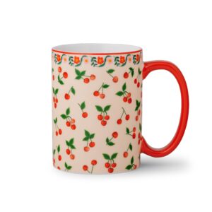 Taza de Porcelana Cerezas