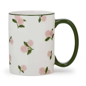Taza de Porcelana Hortensias