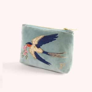 Bolsa Terciopelo Celeste