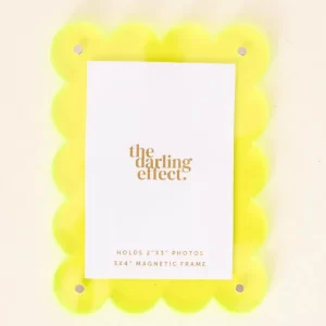 Imán Para Fotos Amarillo Neón