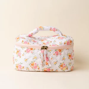 Neceser Crema Floreado