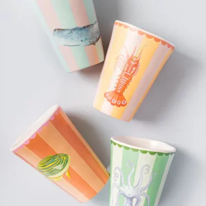 Juego 4 Vasos Melamina