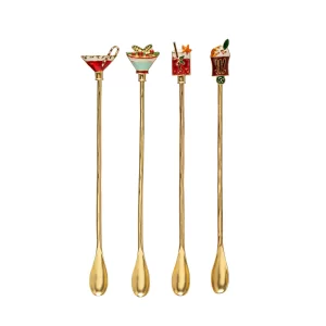 Cuchara Coctel 4 Estilos Navideños